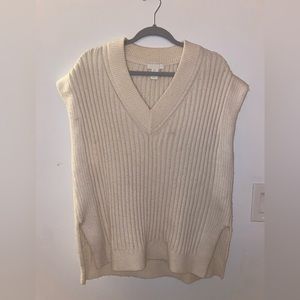 Off white knit vest